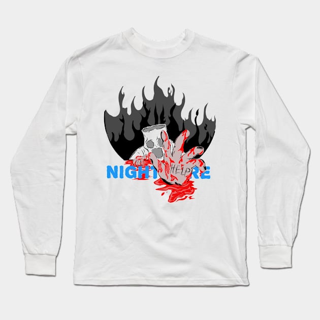 Nightmare always comes Long Sleeve T-Shirt by Mbahdor